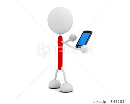 スマートフォンを持つ 3431034