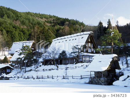 飛騨の里雪景 飛騨の里雪景 3436723