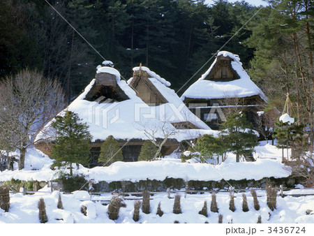 飛騨の里雪景 飛騨の里雪景 3436724