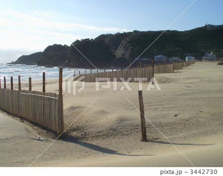 美しい砂浜を守るための柵 美しい砂浜を守るための柵 3442730
