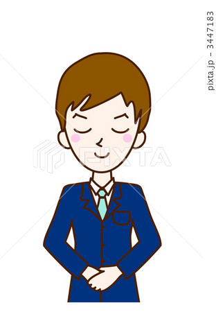 人物イラスト　男性　スーツ 3447183