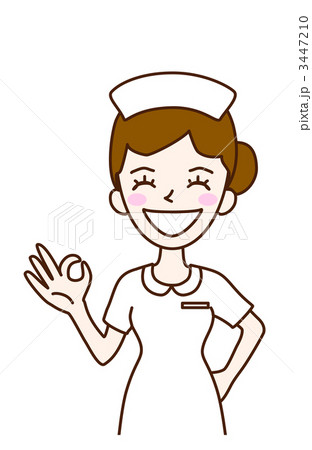 人物イラスト　ナース　白衣 3447210