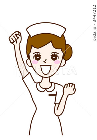 人物イラスト　ナース　白衣 3447212