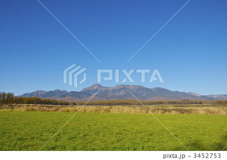 八ヶ岳山麓の牧草地 八ヶ岳山麓の牧草地 3452753