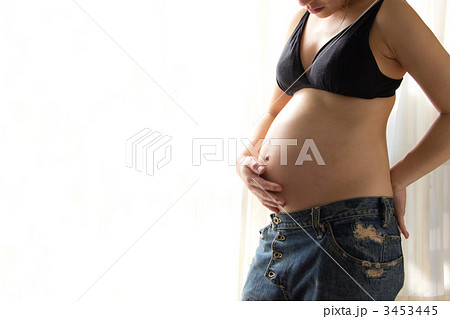妊娠23週目の写真素材