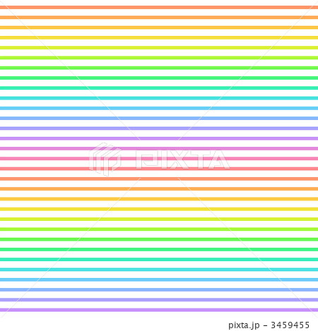 虹色のボーダーのイラスト素材