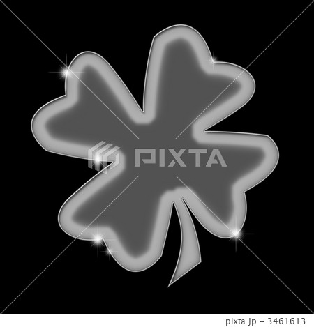 四葉のクローバー イラスト 透明感のイラスト素材 3461613 Pixta