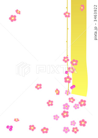梅ふぶき（金　白色バック　縦） 3463922