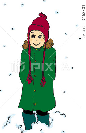 雪の中の女性 3468301