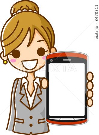 スマートフォンとビジネスウーマン 3470311