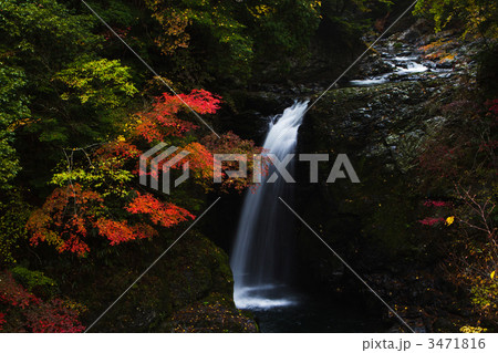 滝と紅葉 滝と紅葉 3471816