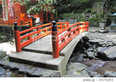 犬鳴山　行者の滝　欄干の橋 3474203