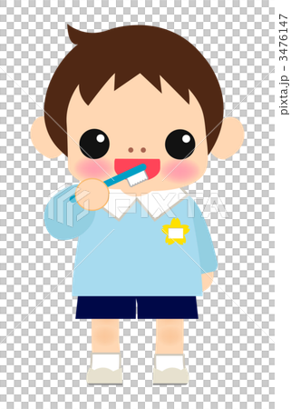 歯磨きをする子供 3476147