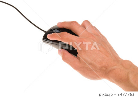 マウスを操作する男性の手 3477763