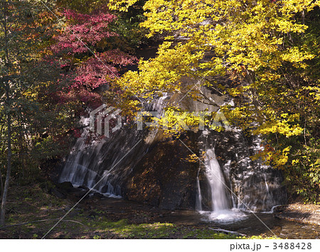 ラルマナイ渓谷の紅葉（長時間露光） 3488428