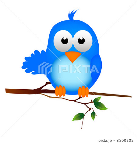 Twitter 青い鳥のイラストのイラスト素材 3500205 Pixta