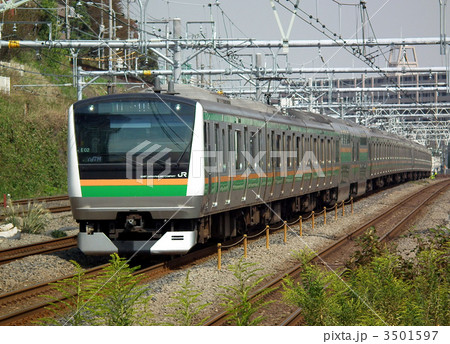 東海道線　E233系　新子安駅 3501597