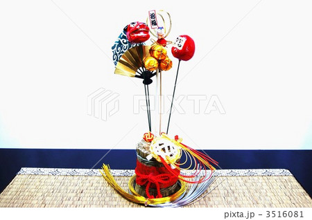 正月イメージ・和小物横位置 正月イメージ・和小物横位置 3516081