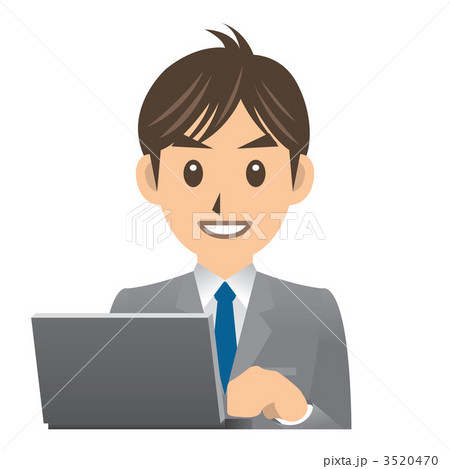 ビジネスマン A IT ノートPC ビジネスマン A IT ノートPC 3520470