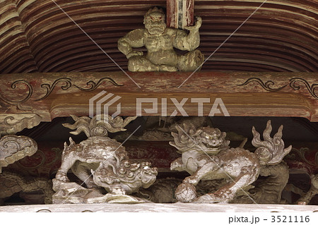 名草神社本殿の彫刻 3521116