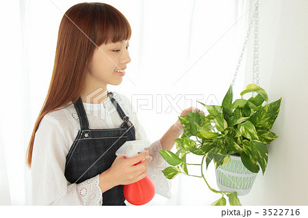 水をあげる女性 水をあげる女性 3522716