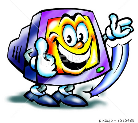 Computer Monitor with a big smile 3525439