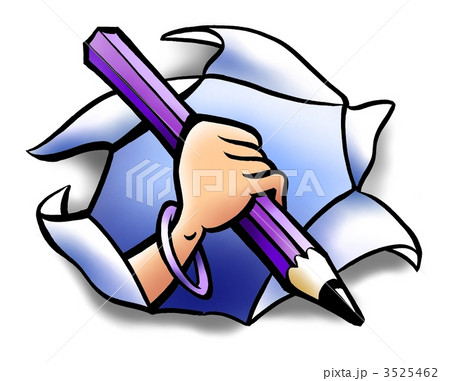 Writing hand with a pencil 3525462