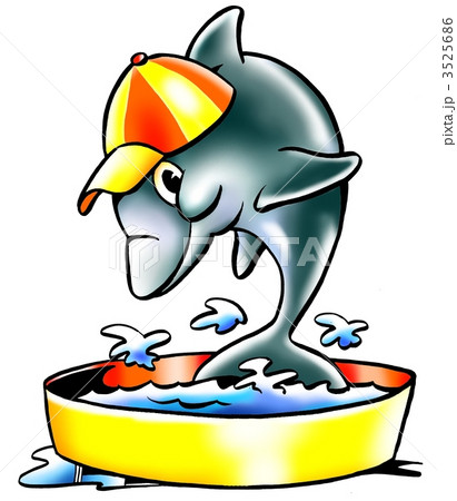 Dolphin making fun for the tourist 3525686