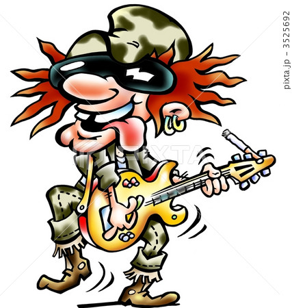 Guitar player in a Heavy Rock Band Guitar player in a Heavy Rock Band 3525692