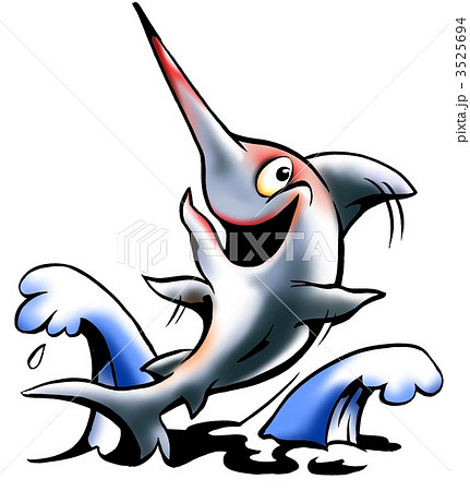 Blue Marlin fish playing in the water Blue Marlin fish playing in the water 3525694