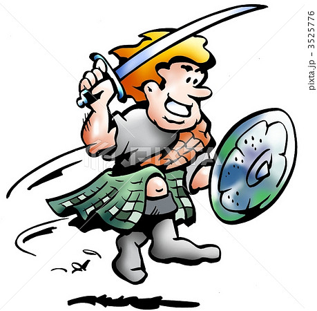 Young Irish Warrior in traditional Uniform Young Irish Warrior in traditional Uniform 3525776