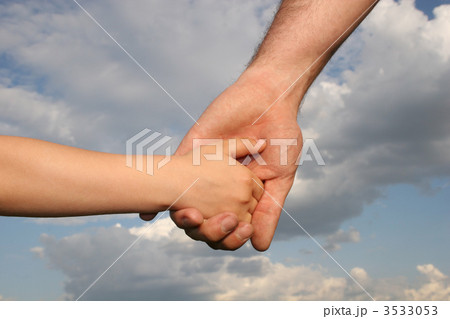 father's and son's hands father's and son's hands 3533053