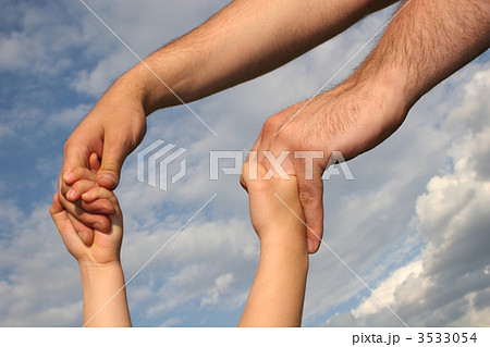 father's and son's hands pair father's and son's hands pair 3533054