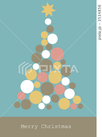 クリスマスツリー(青背景) クリスマスツリー(青背景) 3534856
