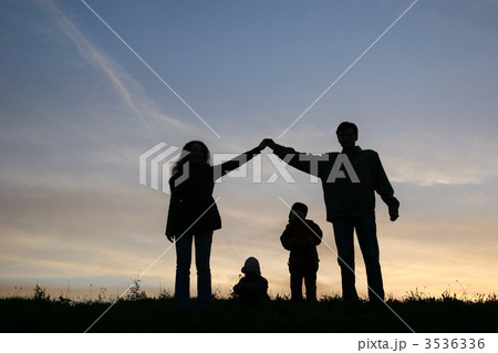 silhouette family house 3536336
