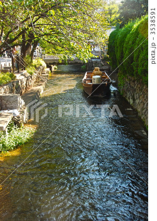 高瀬川と高瀬舟（京都市中京区） 3538591