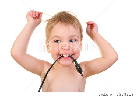 baby with plug 3538815