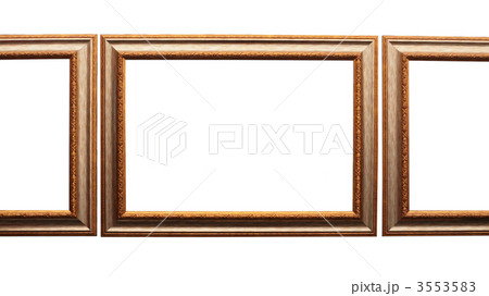 Frames for picture from baguette on white 3553583
