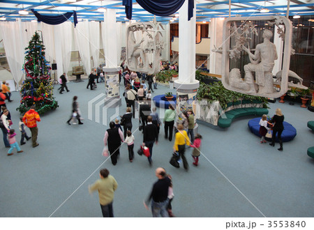 Hall with Christmas tree 3553840