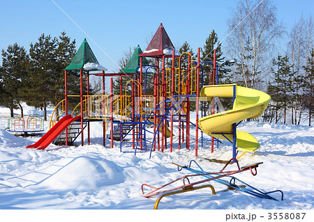Children's playground in winter 3558087