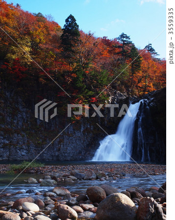 紅葉の法体の滝 3559335