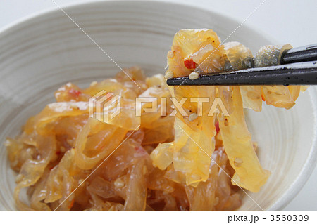 中華クラゲ 中華料理 中華の写真素材