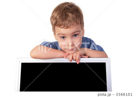 little girl with monitor little girl with monitor 3566101