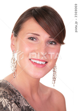 pretty woman on white 3569069