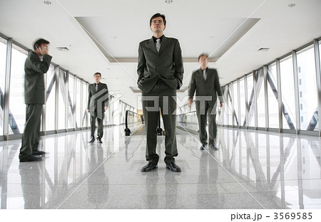 identical men on footbrige 3569585