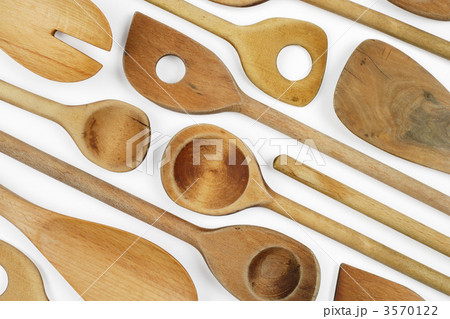 Wooden spoon background Wooden spoon background 3570122