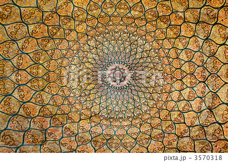 fragment of carpet with floral ornament 3570318