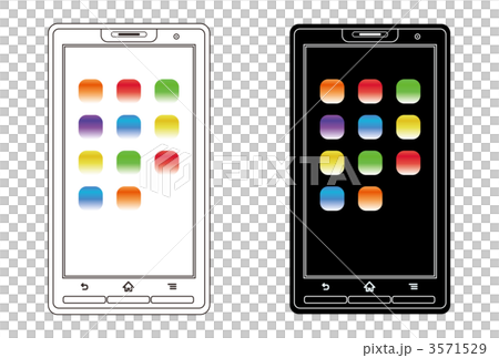 スマートフォン スマートホン スマホのイラスト素材 [3571529] - PIXTA