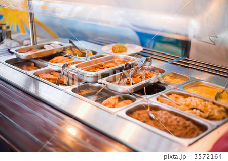 meal in lunch counter at public catering restaurant meal in lunch counter at public catering restaurant 3572164