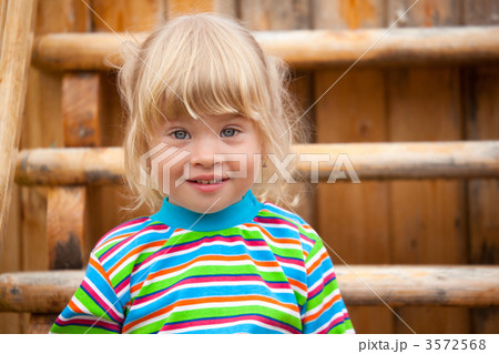 Portrait of the girl on a playground Portrait of the girl on a playground 3572568